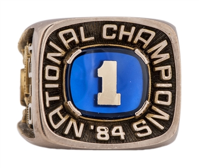 Rare 1984 BYU Cougars NCAA Championship Players Ring - Jonathan Plater